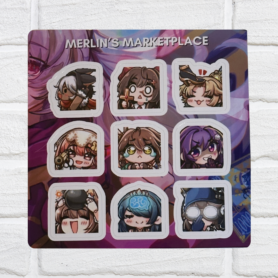 MM Emote Sticker Sheets