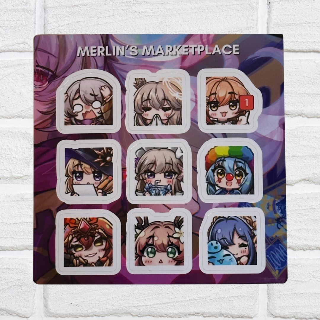 MM Emote Sticker Sheets