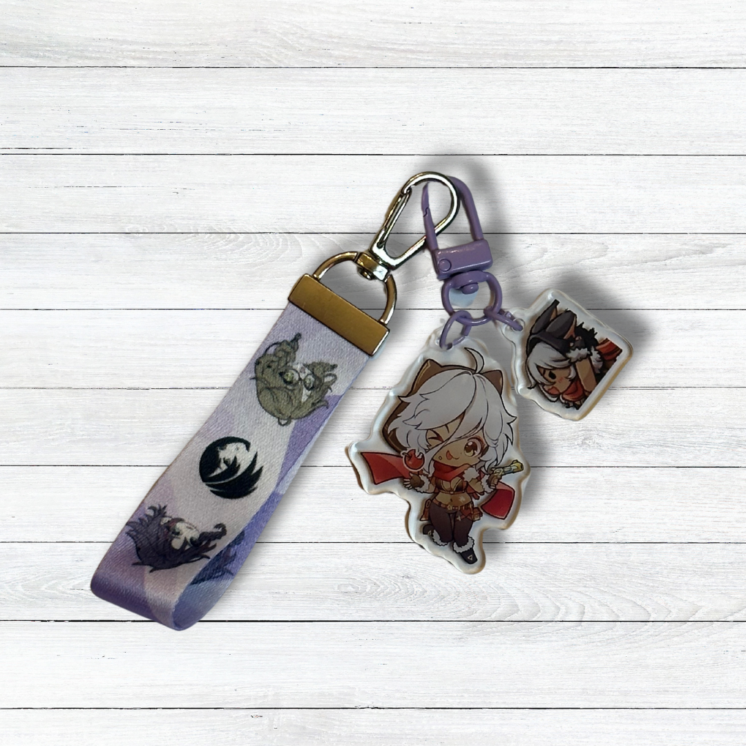 2" Acrylic Charms + Strap